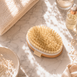 Polish Body Brush Smooth Skin Dry Glow Natural Bristles