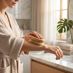 Polish Body Brush Smooth Skin Dry Glow Natural Bristles